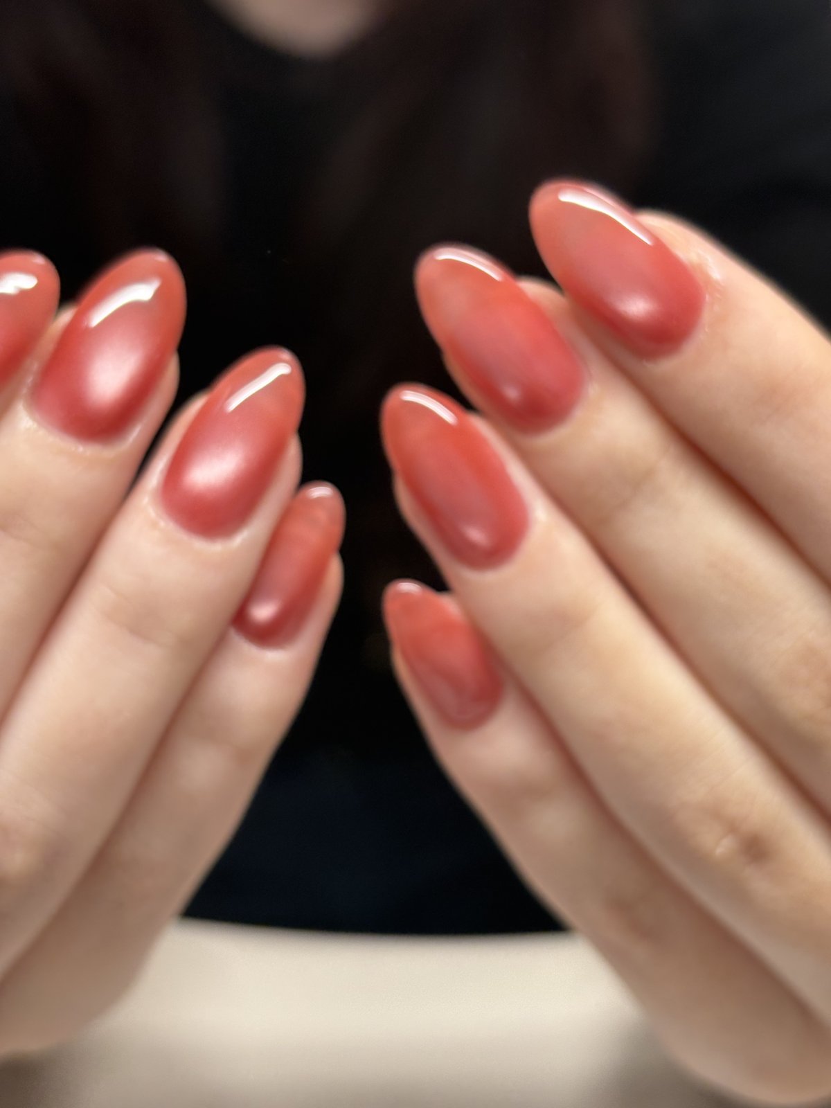 Warm Terracotta Cat Eye | A First Magnetic Gel Set in Tokyo