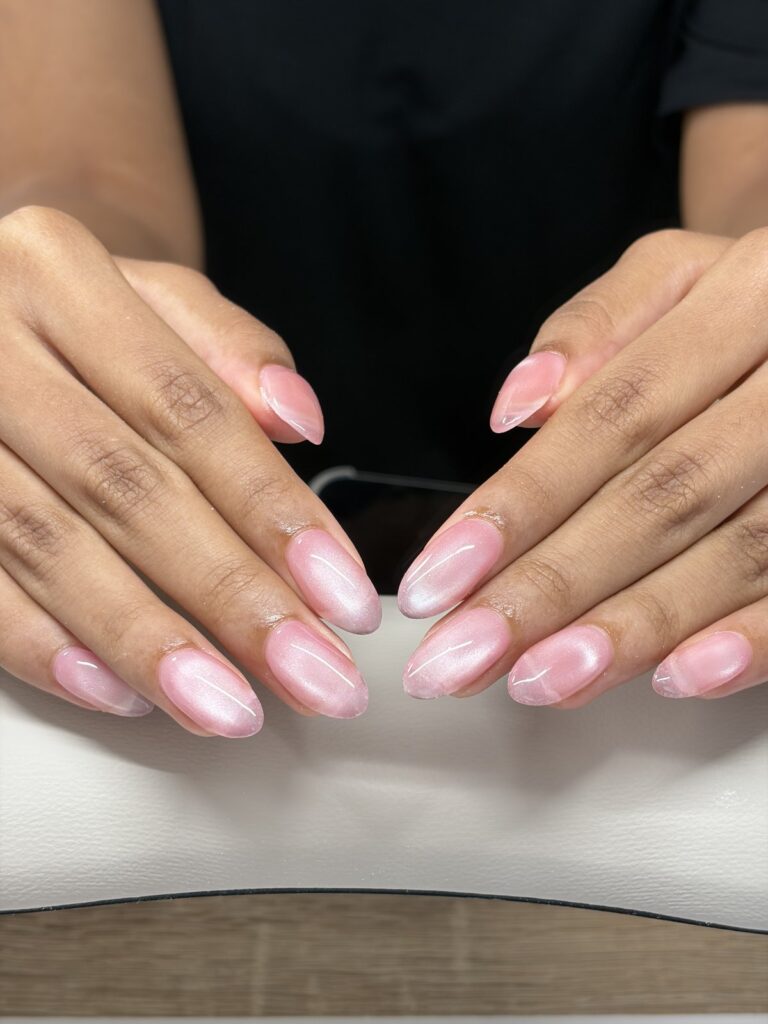 Chrome nails at lull. Harajuku