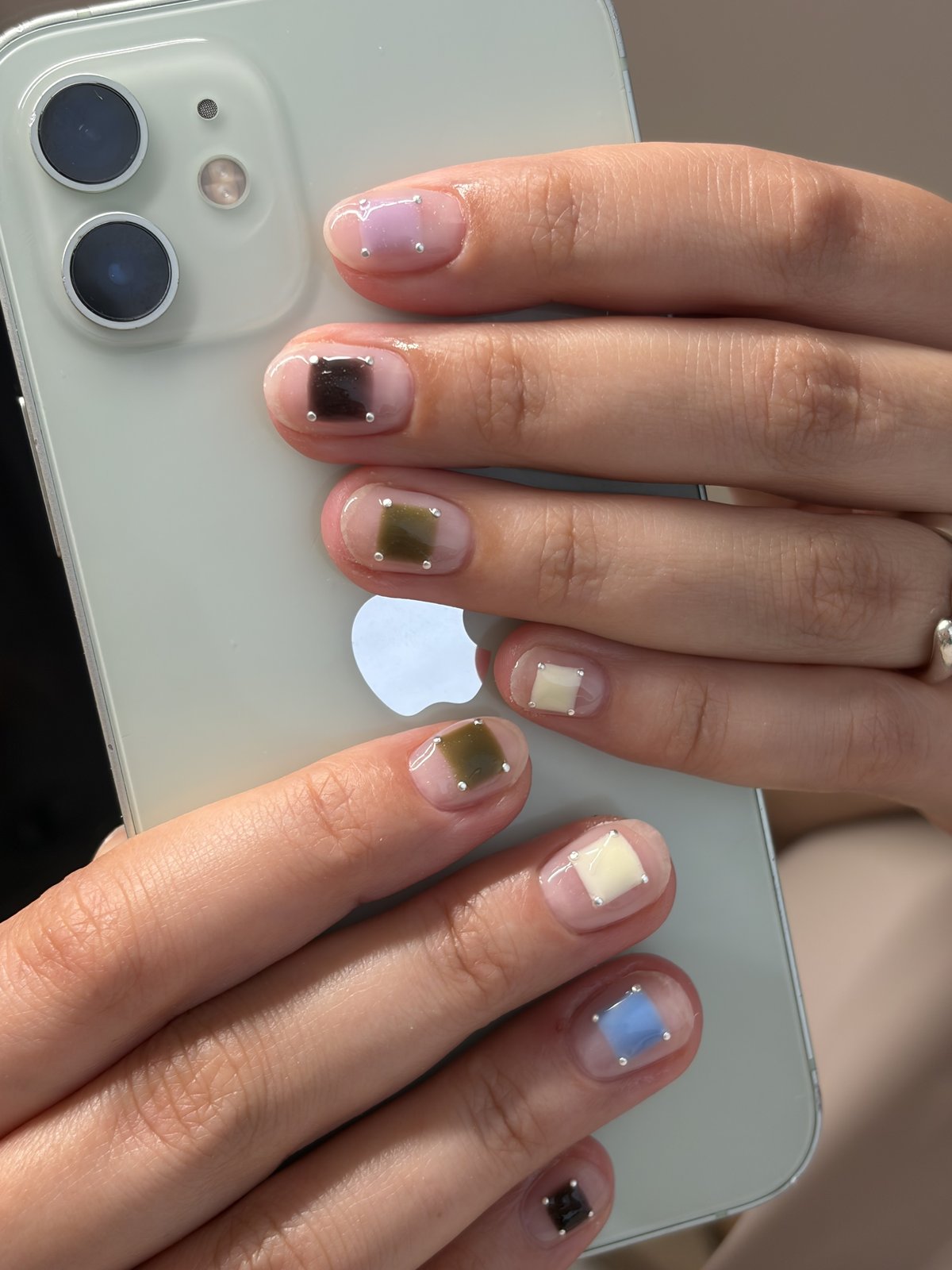 Custom-Mixed Colors Matched to a Reference Photo | Full Design Nails in Harajuku