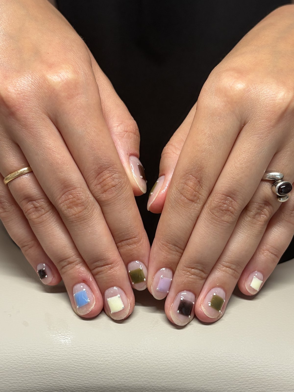 Custom-Mixed Colors Matched to a Reference Photo - nail design by lull., Harajuku Tokyo
