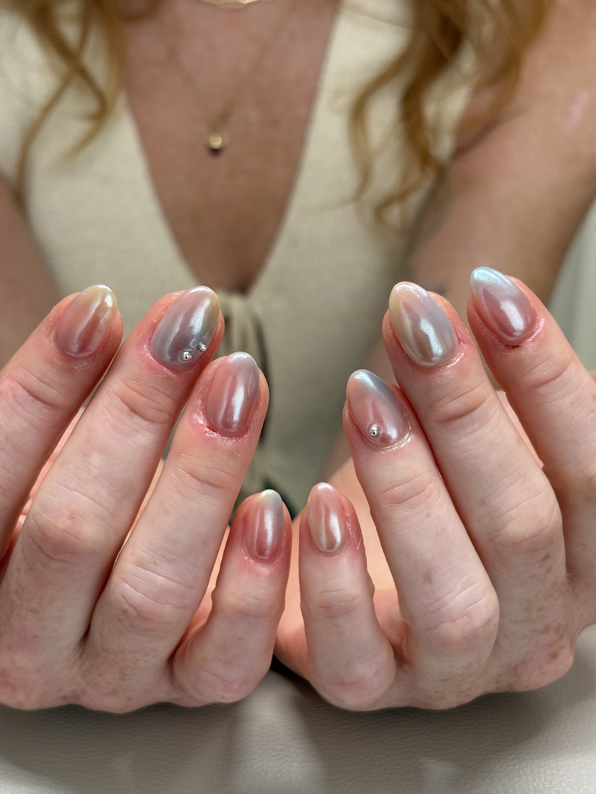 Soft Neutral Gel with a Fresh Rebase | Simple Refined Nails in Harajuku
