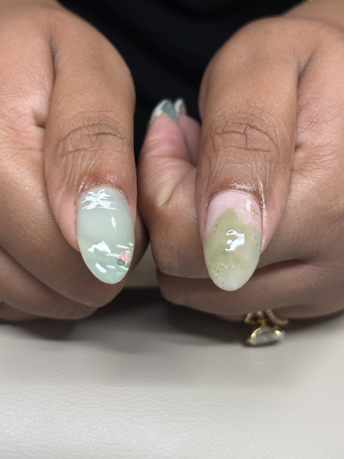 Soft Neutral Fill-In with a Fresh Finish | Custom Gel Nails in Harajuku