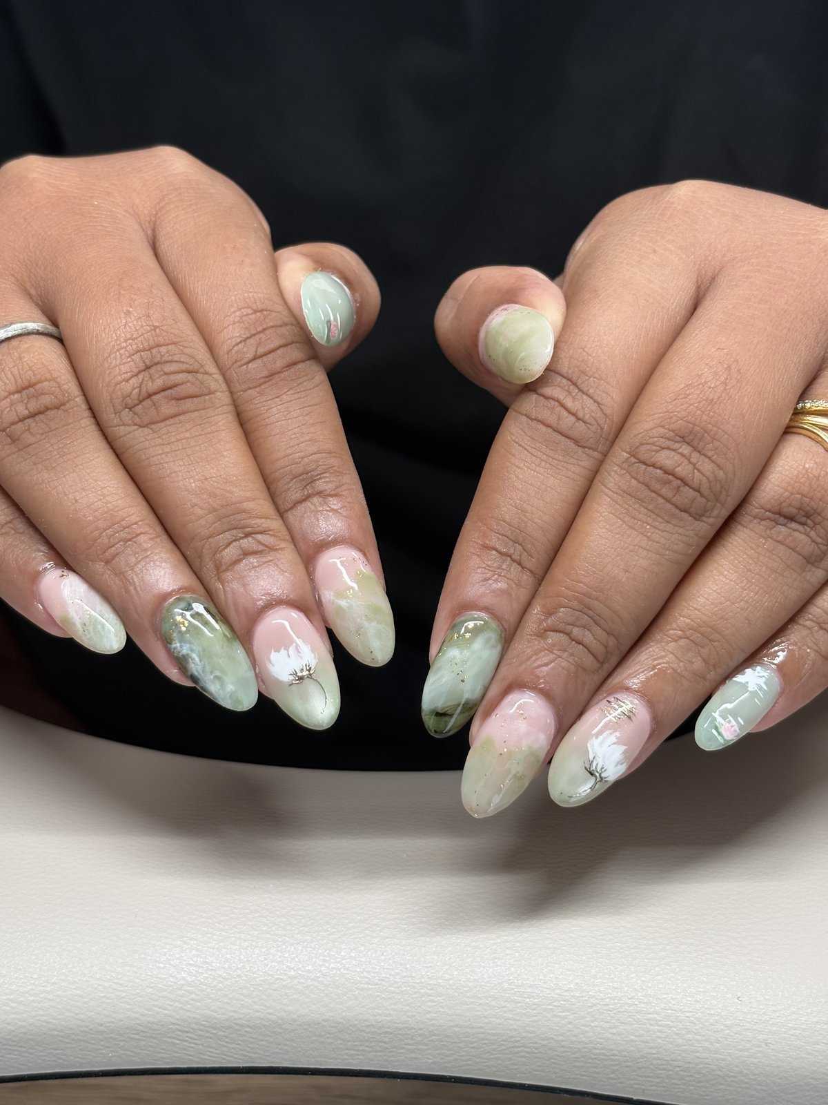 Soft Neutral Fill-In with a Fresh Finish - nail design by lull., Harajuku Tokyo