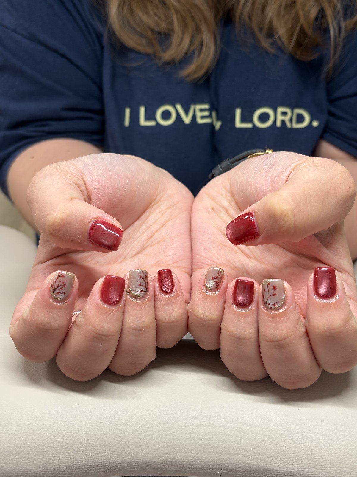Accent Nails on a Few Fingers - nail design by lull., Harajuku Tokyo