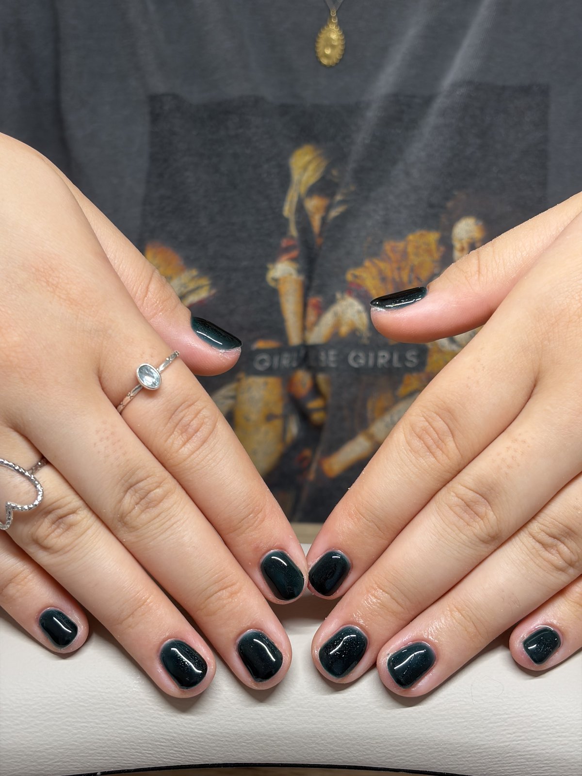 Single-Shade Gel on Natural Nails | One Color Gel Nails in Harajuku