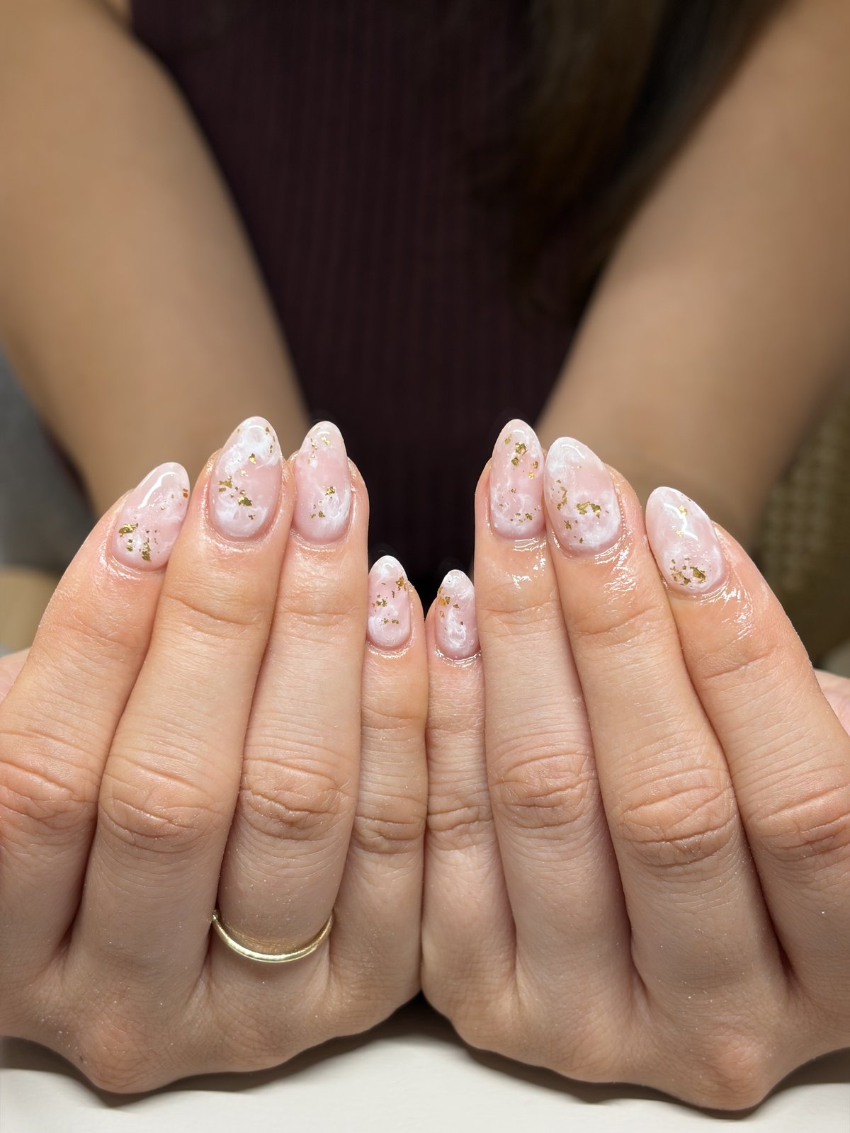 Four Sculpted Extensions with a Full Custom Design | Gel Nail Art in Harajuku