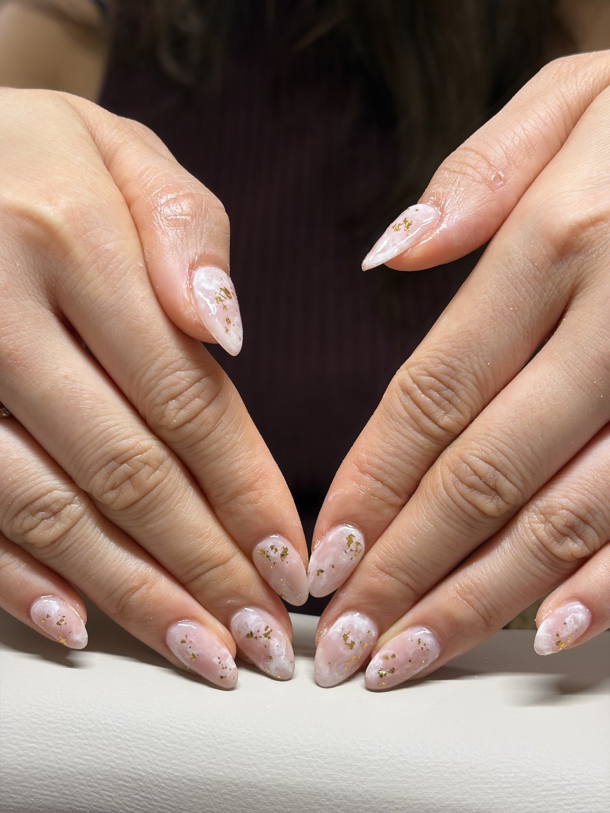 Four Sculpted Extensions with a Full Custom Design - nail design by lull., Harajuku Tokyo