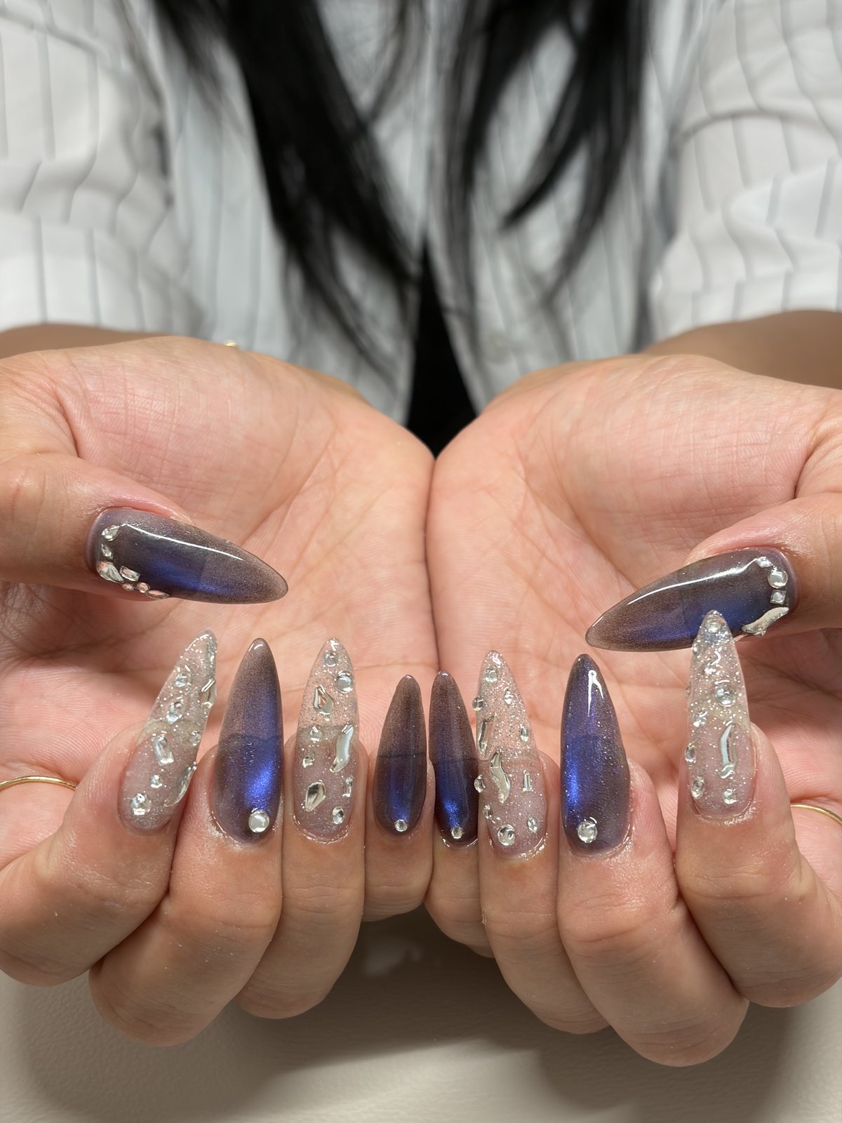 Sculpted Extensions on All Ten Nails - nail design by lull., Harajuku Tokyo