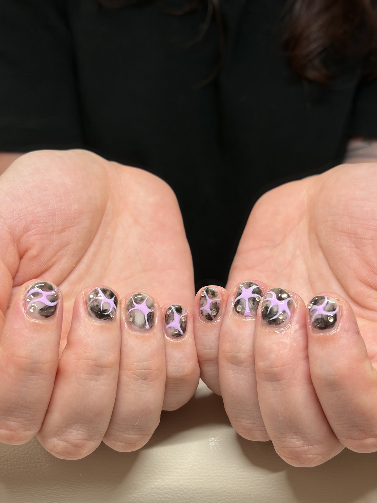 Purple as the Through-Line | Full Custom Nail Design in Harajuku