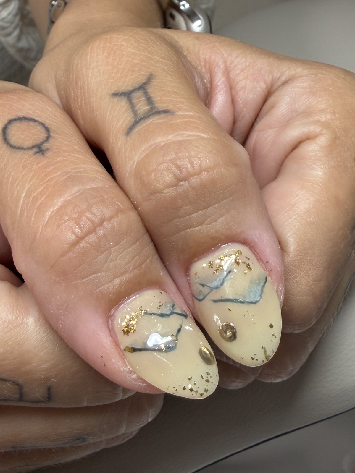 Maple Reds and Amber Browns - nail design by lull., Harajuku Tokyo