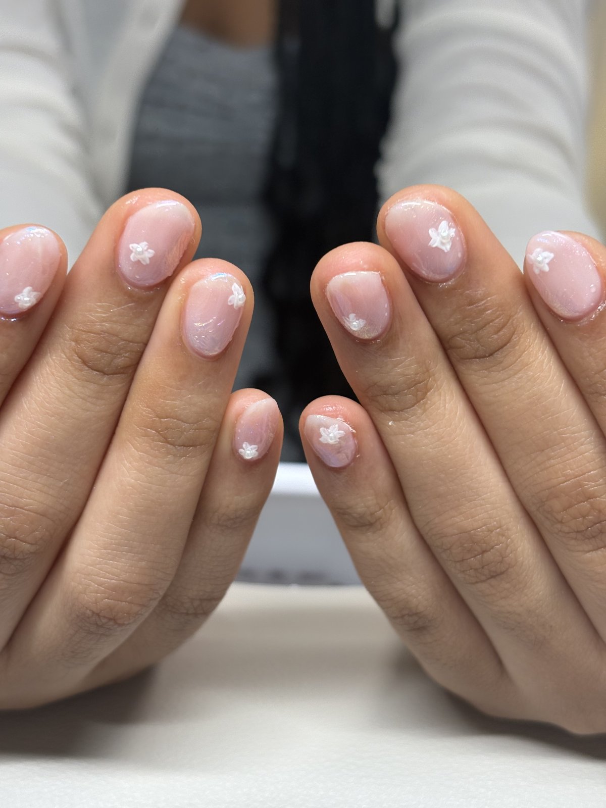 Two Sculpted Extensions and a Full-Nail Design on Natural Nails | Gel Nail Art in Harajuku