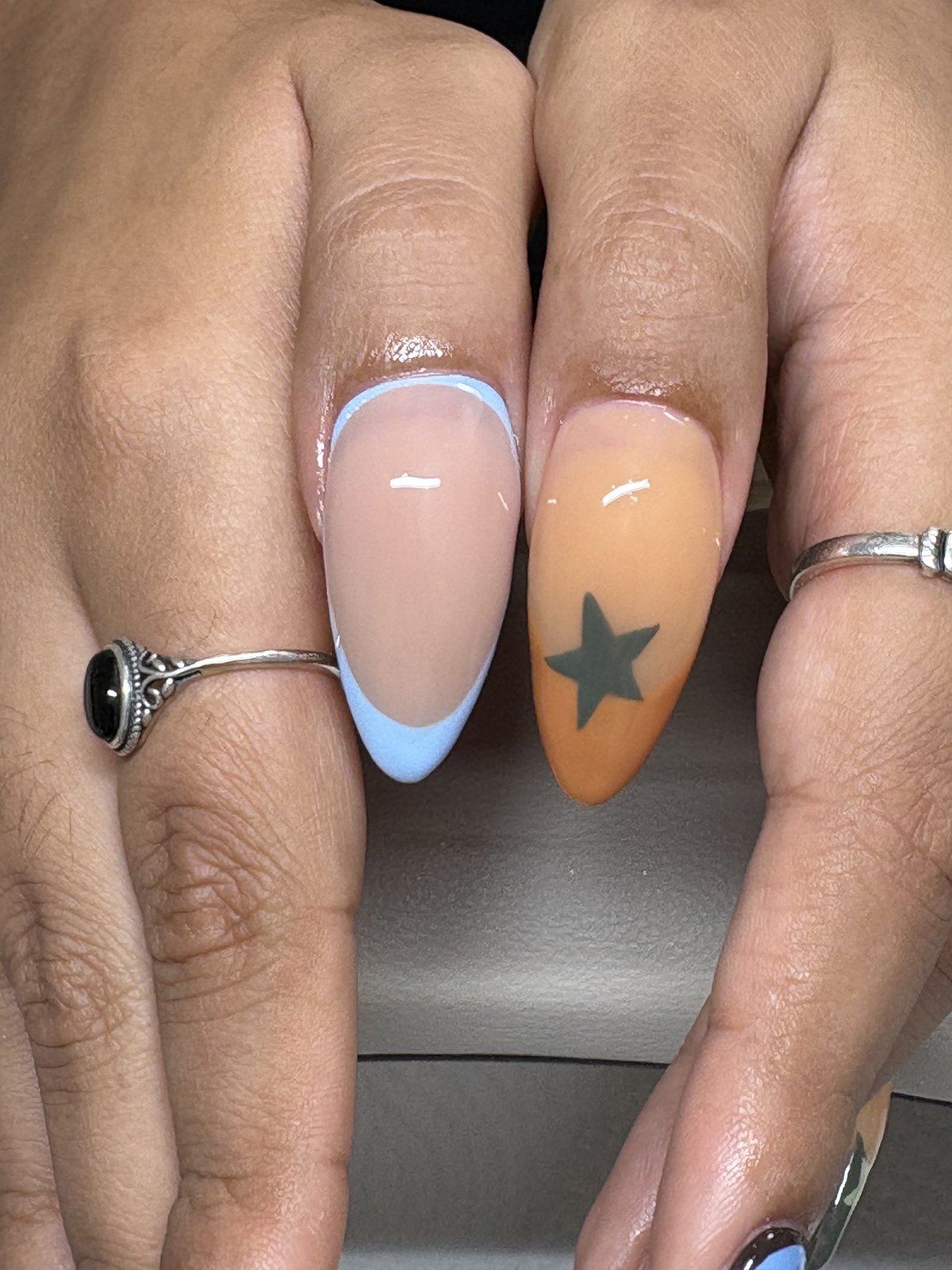 From a Thick Acrylic Set to a Fresh Custom Look - nail design by lull., Harajuku Tokyo