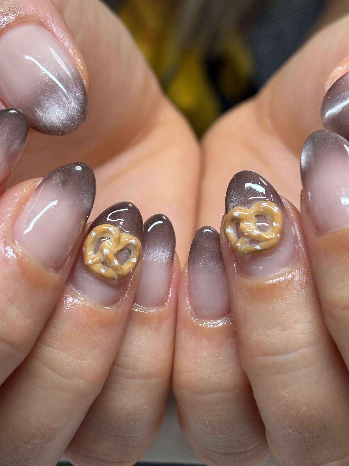 Two Sculpted Extensions and a Fill-In Rebalance - nail design by lull., Harajuku Tokyo