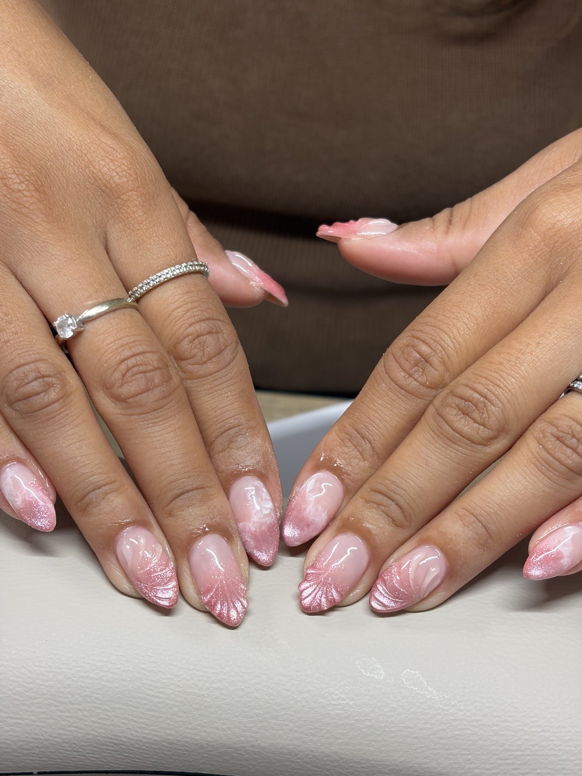 All-Pink Gel in Soft, Wearable Tones - nail design by lull., Harajuku Tokyo