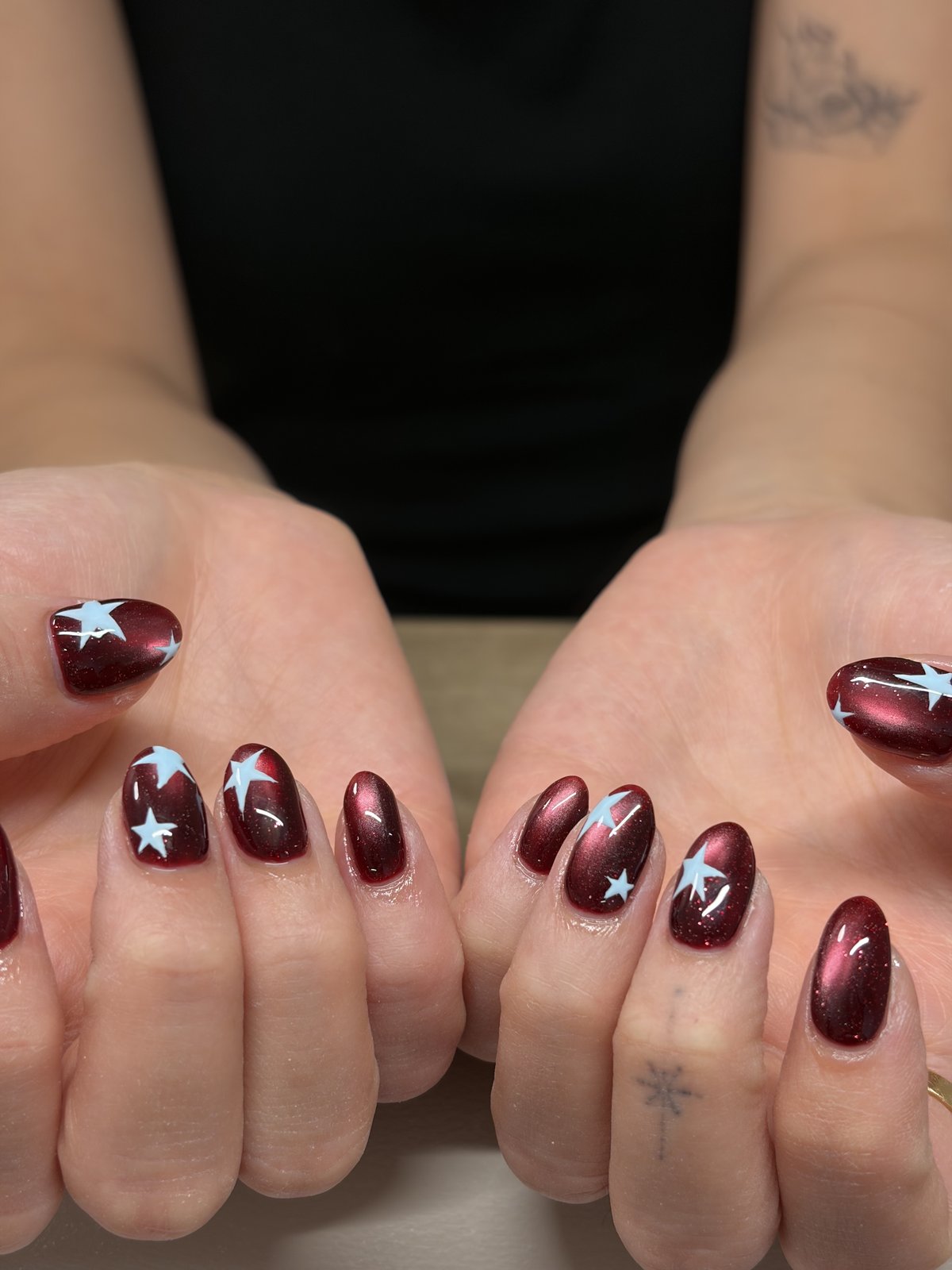Fill-In Refresh with Accent Art on Selected Nails - nail design by lull., Harajuku Tokyo