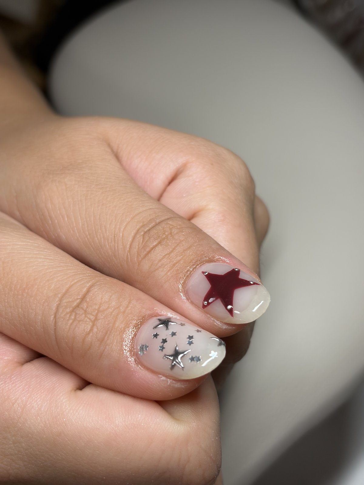 A Fill-In Base with Art on All Ten Nails - nail design by lull., Harajuku Tokyo