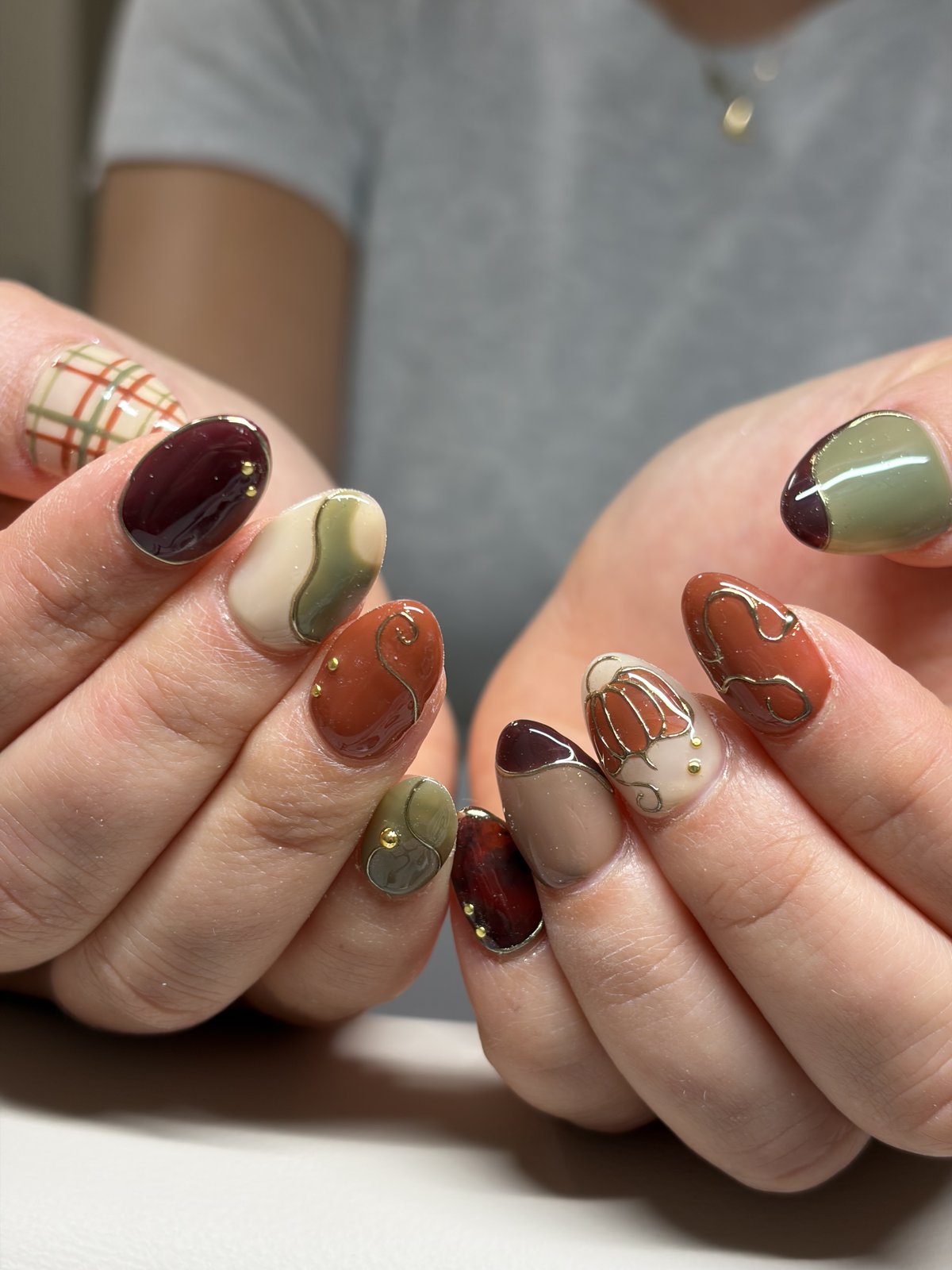 Ten Sculpted Extensions on Bare Nails | Full Design Gel Nails in Harajuku