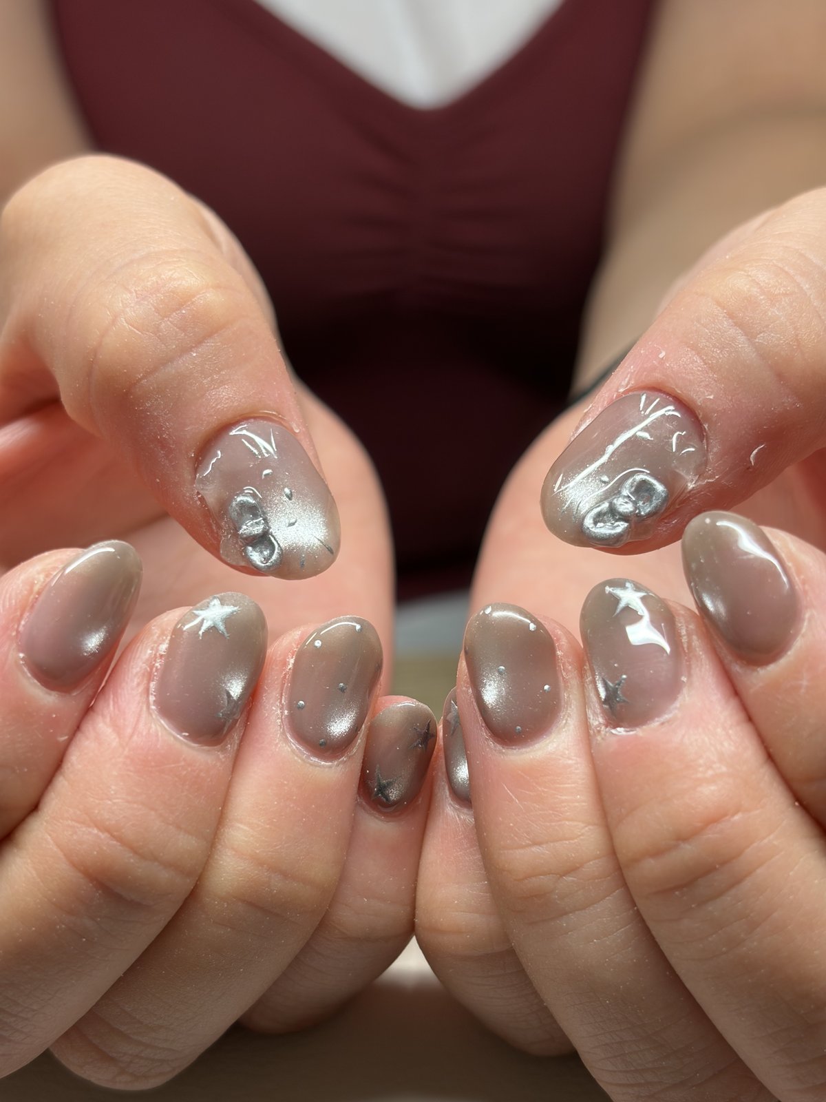 Ten-Nail Art on Bare Natural Nails - nail design by lull., Harajuku Tokyo