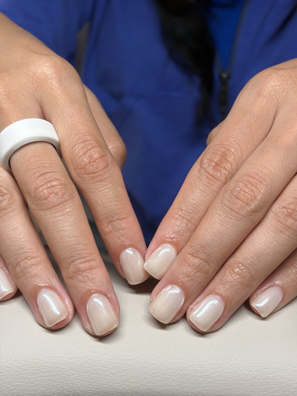 Mirror-Finish Chrome on Short, Natural-Length Nails | Chrome Nails in Harajuku