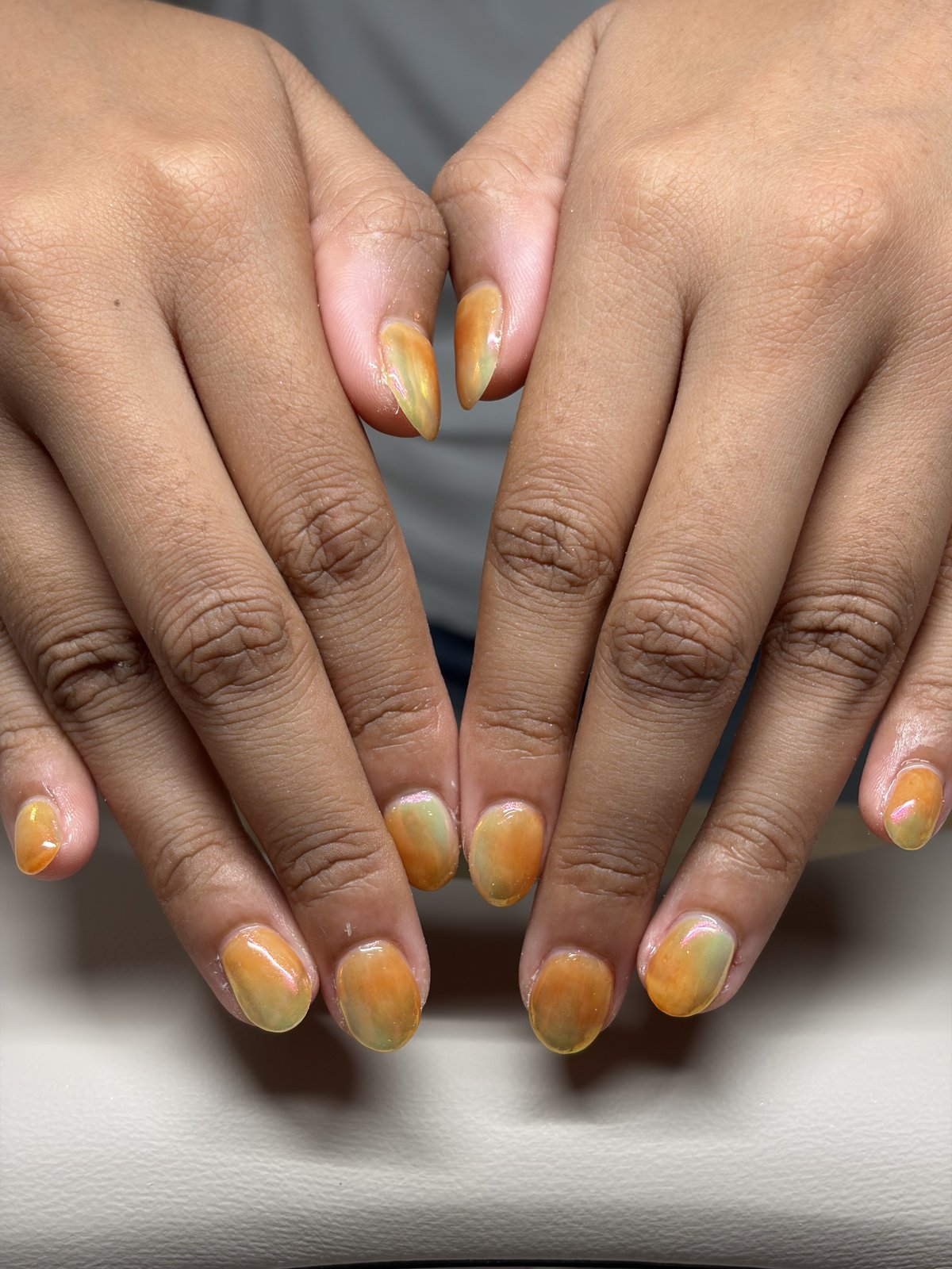 Point Art on Up to Six Fingers Over a Fill-In Base - nail design by lull., Harajuku Tokyo